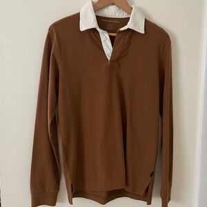 American Eagle Outfitters Men's Brown Polo Shirt